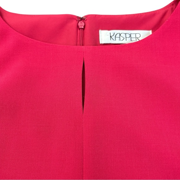 NWT Kasper Dress Sleeveless Sheath Color Block Gilded Age Keyhole - Picture 6 of 13